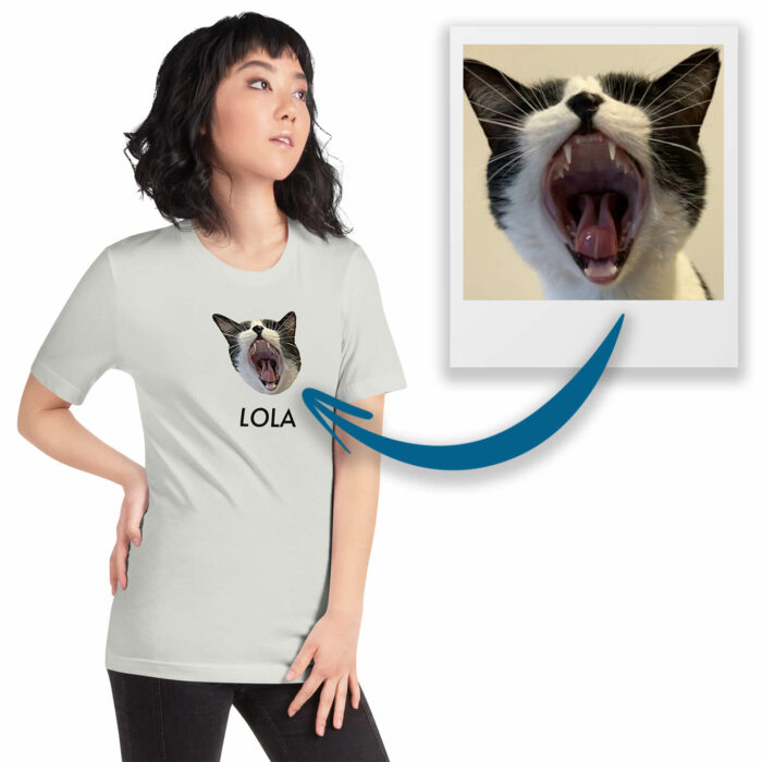 Cat Face T-shirt Personalized