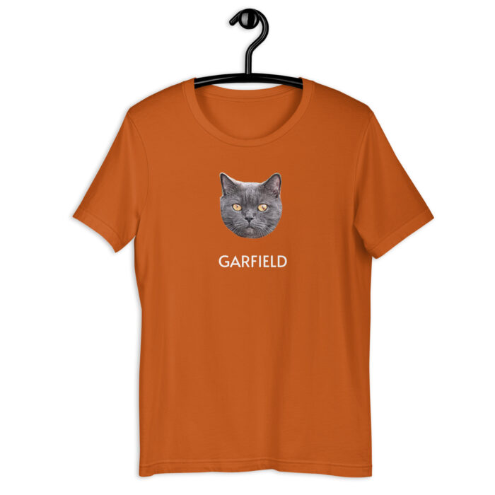 Personalized Cat Face T-shirt Autumn