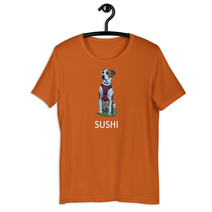 Autumn dog face t-shirt