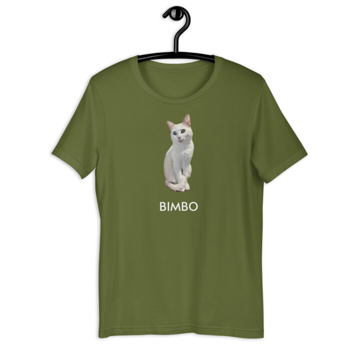 Dark Green personalized cat t-shirt