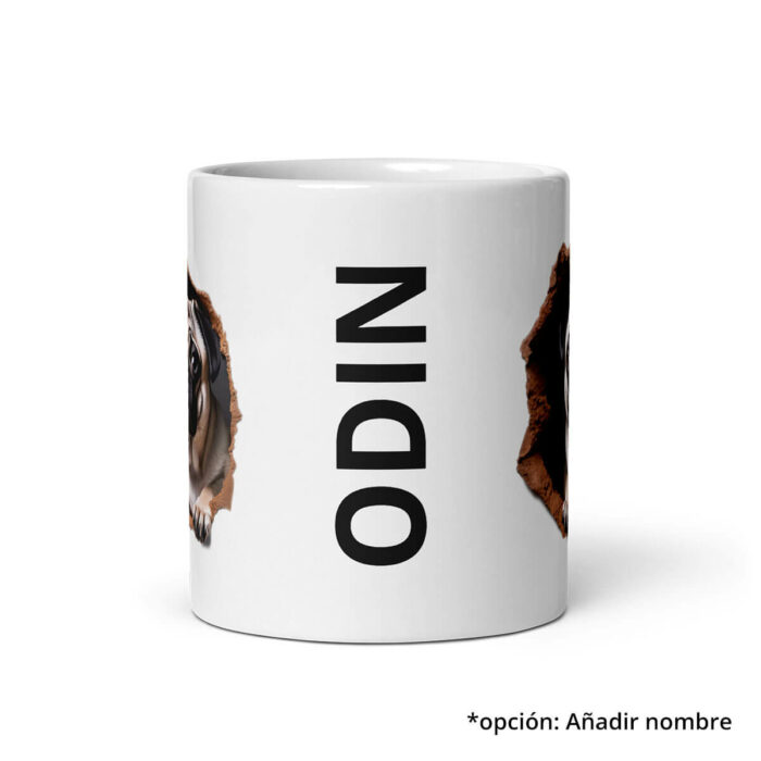 Taza rota por Carlino nombre